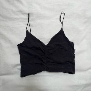 Garage Black Ruched Camisole Top